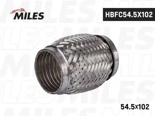 Гофра глушителя MILES HBFC54.5X102 L= d=
