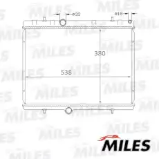 Радиатор системы охлаждения двигателя MILES ACRB147