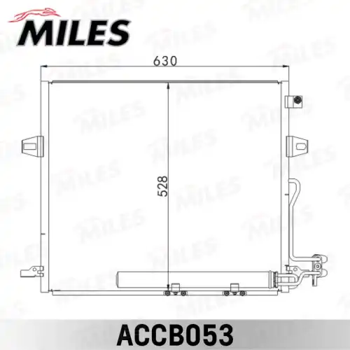 Радиатор кондиционера (конденсатор) MILES ACCB053