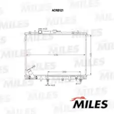 Радиатор системы охлаждения двигателя MILES ACRB121