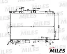 Радиатор системы охлаждения двигателя MILES ACRB362