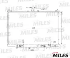 Радиатор системы охлаждения двигателя MILES ACRB369