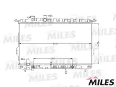 Радиатор системы охлаждения двигателя MILES ACRB091