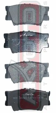 Тормозные колодки дисковые ASVA AKD42060