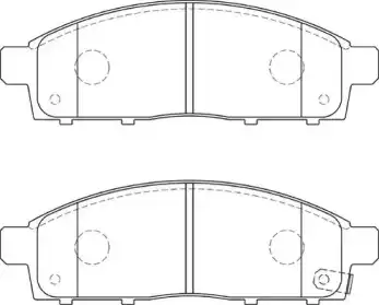 Тормозные колодки дисковые DURON DBP314023