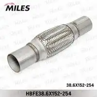 Гофра глушителя MILES HBFE38.6X152-254 L= d=