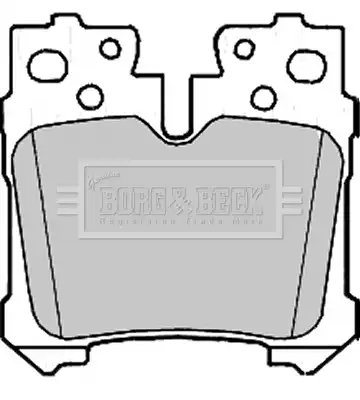 Тормозные колодки дисковые BORG&BECK BBP2212