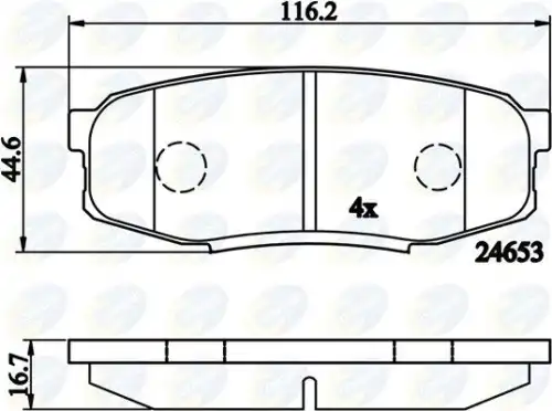 Тормозные колодки дисковые COMLINE CBP02124
