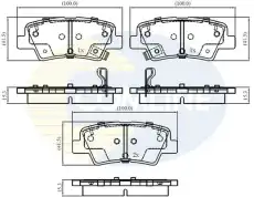 Тормозные колодки дисковые COMLINE CBP32161