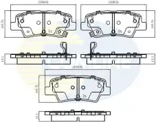 Тормозные колодки дисковые COMLINE CBP32161