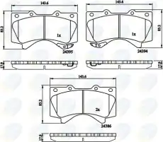 Тормозные колодки дисковые COMLINE CBP31661