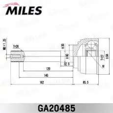 ШРУС наружный MILES GA20485
