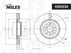 Тормозной диск MILES K001234
