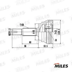 ШРУС наружный MILES GA20463
