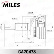 ШРУС наружный MILES GA20478