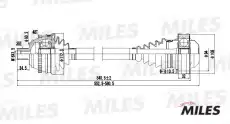 GC00139 MILES ПРИВОД В СБОРЕ ЛЕВ./ПРАВ. (ABS)