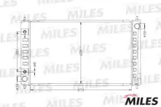 Радиатор системы охлаждения двигателя MILES ACRB351