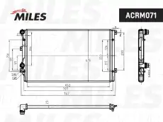 Радиатор системы охлаждения двигателя MILES ACRM071