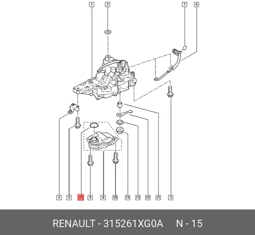 АВТОКОМПОНЕНТ 315261XG0A (RENAULT)