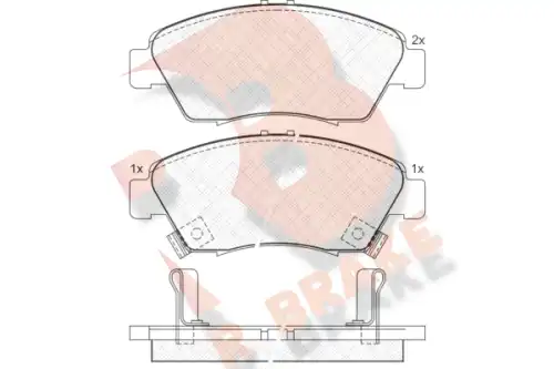 Дисковые тормозные колодки R BRAKE RB0959