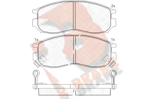 Дисковые тормозные колодки R BRAKE RB0771