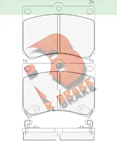 Дисковые тормозные колодки R BRAKE RB0879