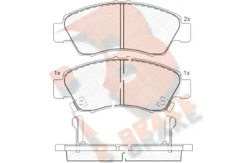 Дисковые тормозные колодки R BRAKE RB0958