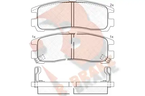 Дисковые тормозные колодки R BRAKE RB0981