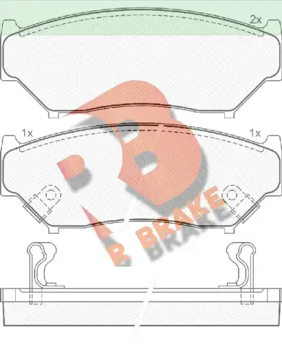 Дисковые тормозные колодки R BRAKE RB1096