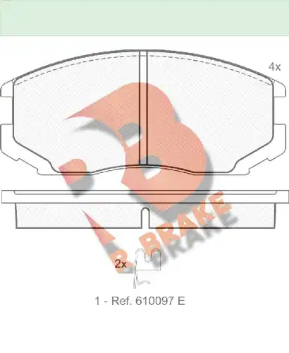 Дисковые тормозные колодки R BRAKE RB1129