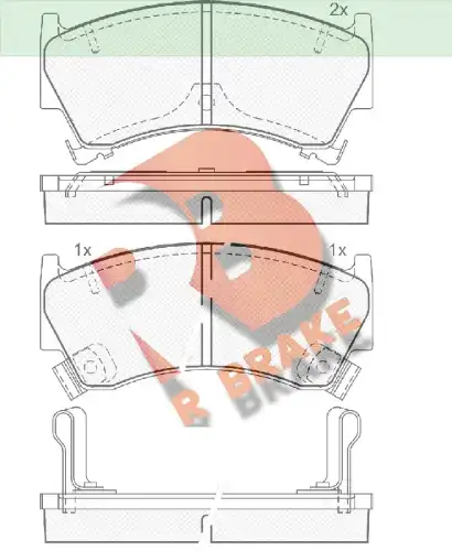 Дисковые тормозные колодки R BRAKE RB1153