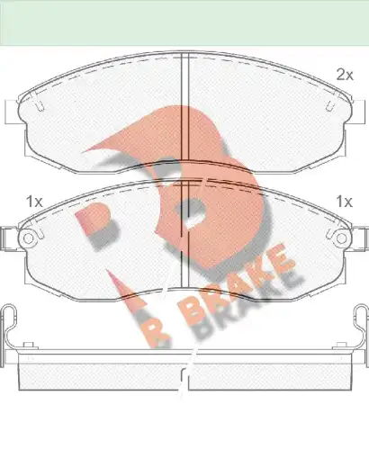 Дисковые тормозные колодки R BRAKE RB1179