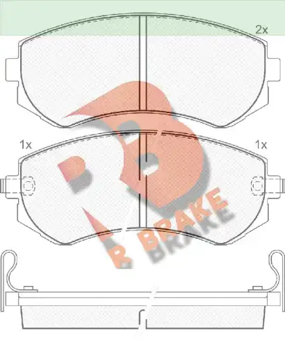 Дисковые тормозные колодки R BRAKE RB1300