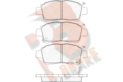 Дисковые тормозные колодки R BRAKE RB1304