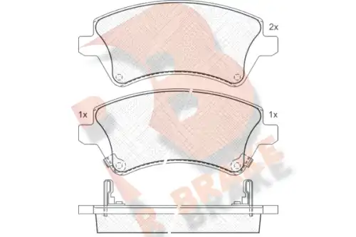 Тормозные колодки дисковые R BRAKE RB1513