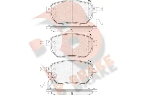Тормозные колодки дисковые R BRAKE RB1696