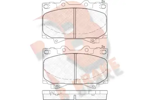 Тормозные колодки дисковые R BRAKE RB1723