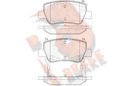 Тормозные колодки дисковые R BRAKE RB1916
