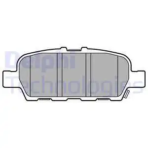 Тормозные колодки дисковые DELPHI LP3158