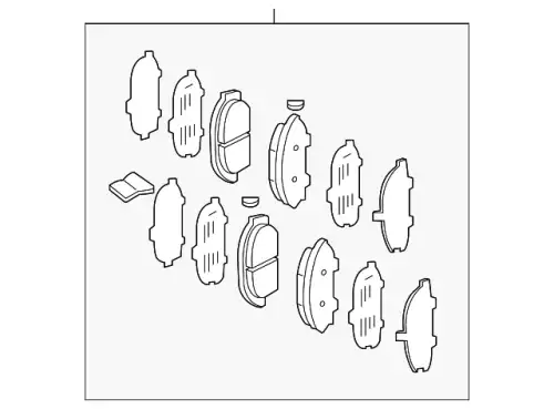 Тормозные колодки дисковые HONDA 45022-TK8-A01