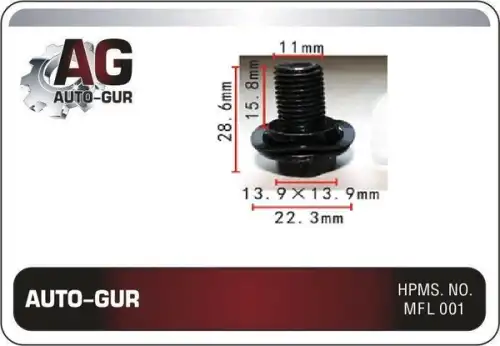 AGA851 БОЛТ AUTO-GUR