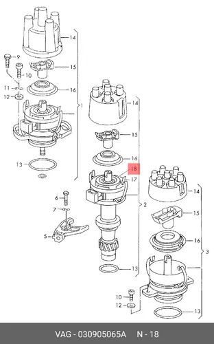 датчик холла Audi 030 905 065 A VAG