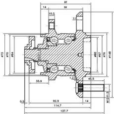 Ступица ZIKMAR Z89609R