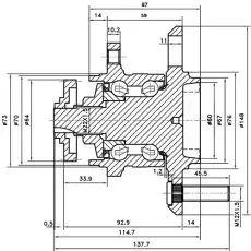 Ступица ZIKMAR Z89609R