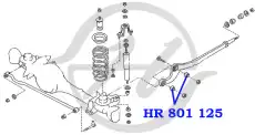 HR 801 120 - Hanse Сайлентблок рычага