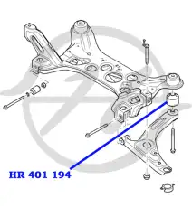 ВТУЛКА ПЕРЕДНЕГО СТАБИЛИЗАТОРА HR401193 HANSE
