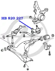 Шаровая опора HANSE HB820225