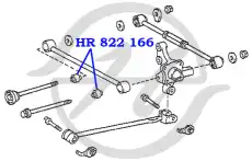 Сайлентблок HR822165 HANSE