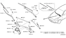 Щетка стеклоочистителя 288901LB0A INFINITI