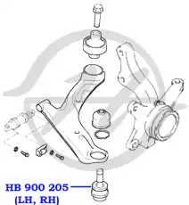 Шаровая опора HANSE HB900204